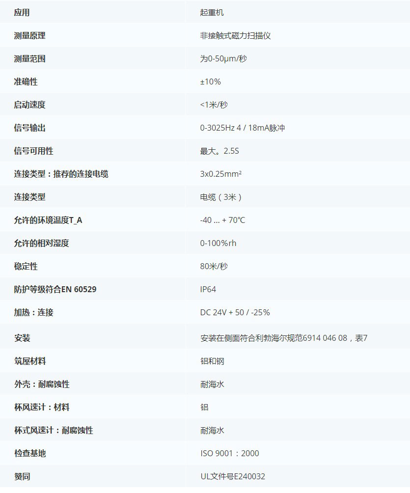 德***科瑞文KriwanINT10 K擺式葉片風(fēng)速傳感器13N292技術(shù)參數(shù)
